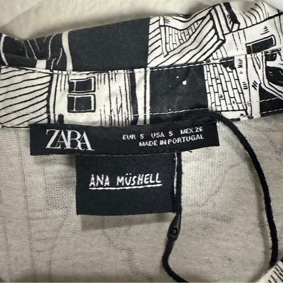 Zara Ana Mushell Button Up Shirt Size Small - Picture 4 of 11
